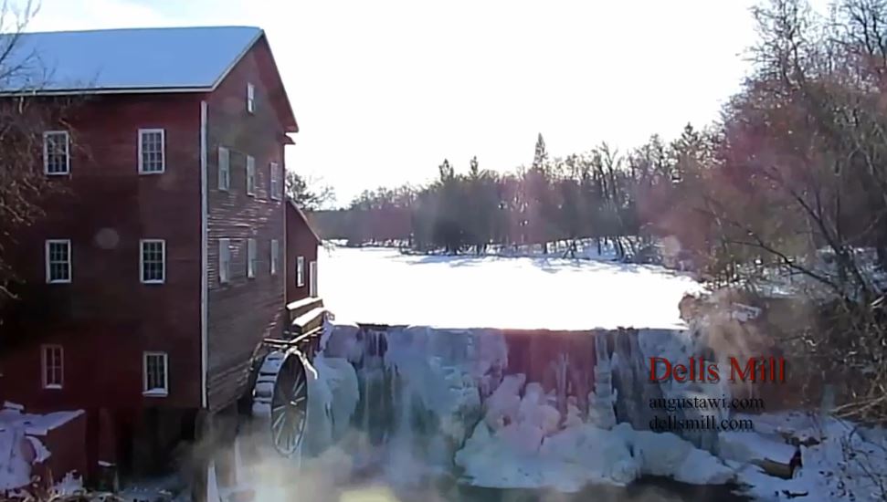 Augusta Wisconsin Dells Mill Winter Video poster